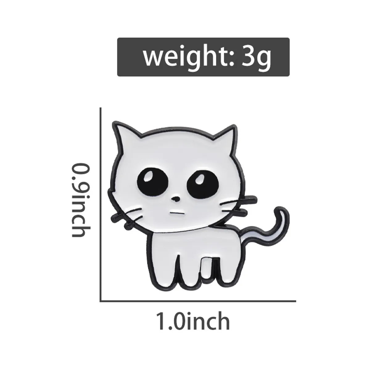 Cartoon Style Cute Cat Alloy Plating Unisex Brooches