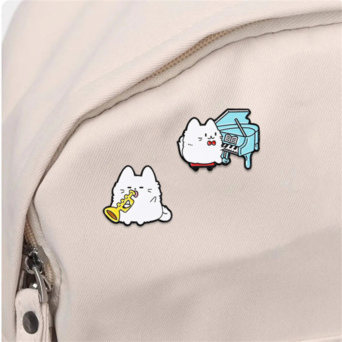 Cartoon Style Cute Cat Alloy Stoving Varnish Unisex Brooches