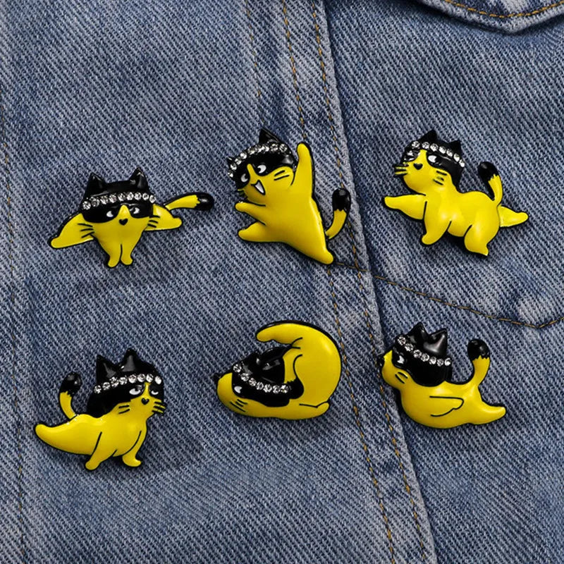 Cartoon Style Cute Cat Alloy Women'S Brooches