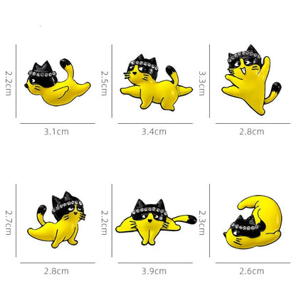 Cartoon Style Cute Cat Alloy Women'S Brooches