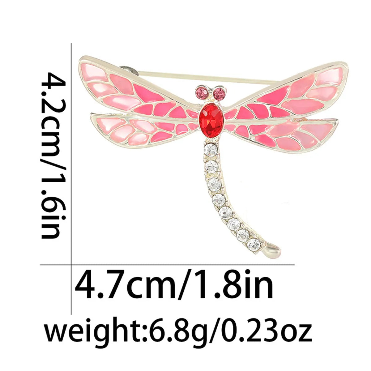 Cartoon Style Cute Cat Dragonfly Eagle Alloy Enamel Plating Inlay Artificial Pearls Rhinestones Unisex Corsage Brooches Collar Pin