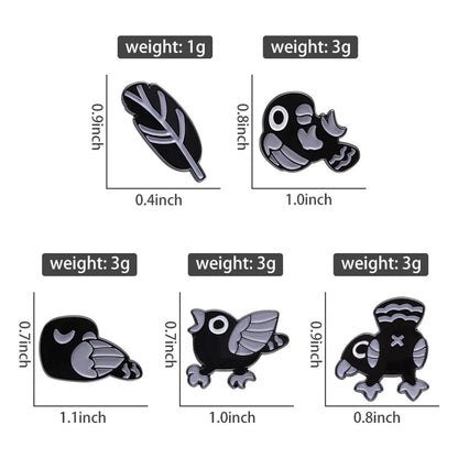 Cartoon Style Cute Classic Style Leaves Bird Alloy Plating Unisex Brooches