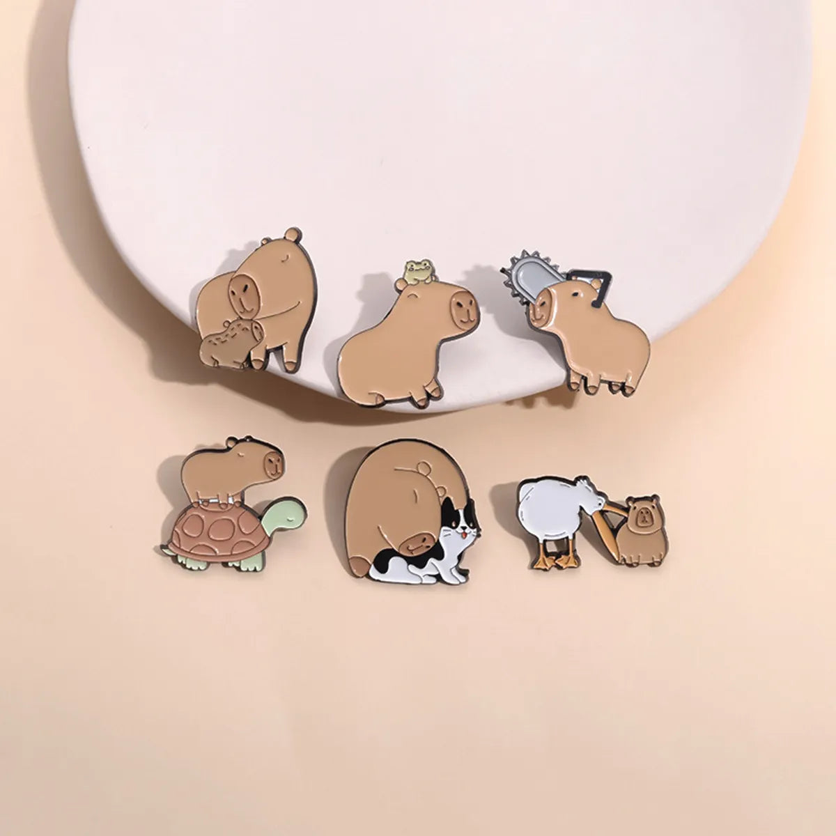 Cartoon Style Cute Cowboy Style Animal Alloy Stamping Stoving Varnish Plating Unisex Brooches