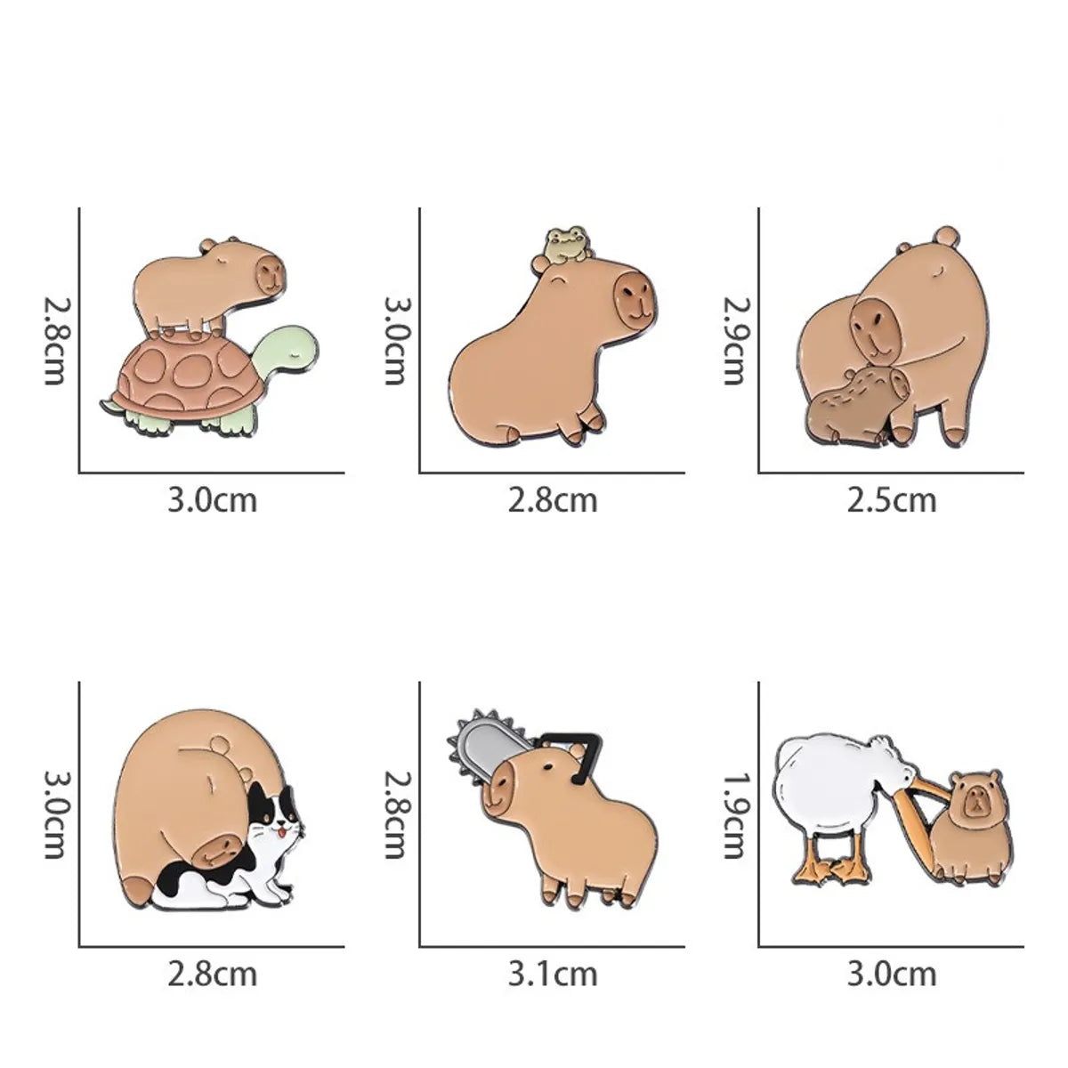 Cartoon Style Cute Cowboy Style Animal Alloy Stamping Stoving Varnish Plating Unisex Brooches