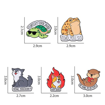 Cartoon Style Cute Cowboy Style Animal Alloy Stamping Stoving Varnish Plating Women'S Brooches