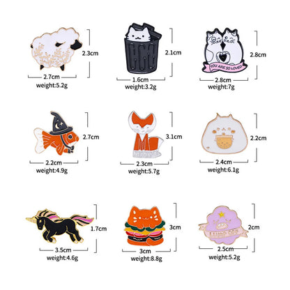 Cartoon Style Cute Cowboy Style Animal Alloy Stoving Varnish Plating Kid'S Unisex Brooches Collar Pin