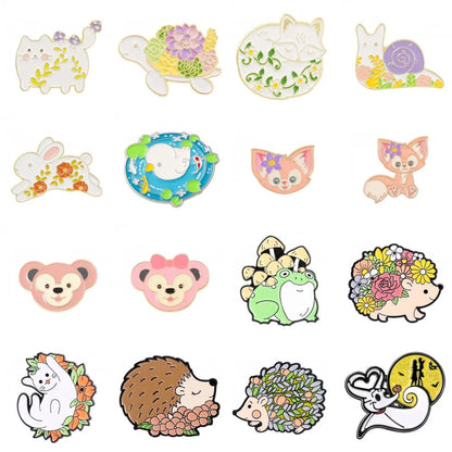 Cartoon Style Cute Cowboy Style Animal Alloy Stoving Varnish Plating Kid'S Unisex Brooches