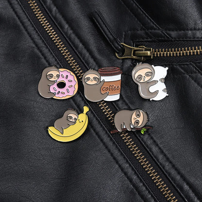 Cartoon Style Cute Cowboy Style Animal Fruit Alloy Stamping Stoving Varnish Plating Unisex Brooches