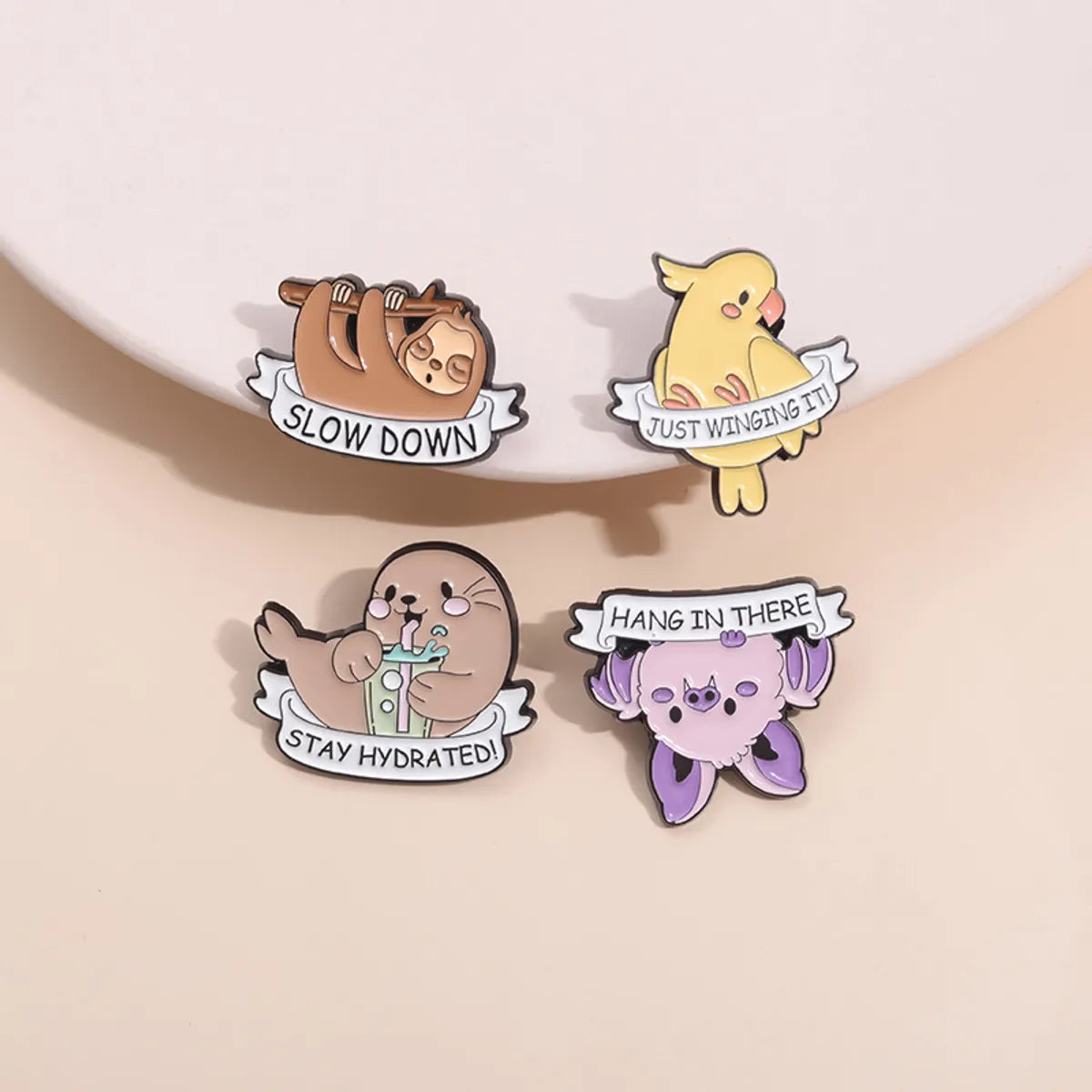 Cartoon Style Cute Cowboy Style Animal Letter Alloy Stamping Stoving Varnish Plating Unisex Brooches