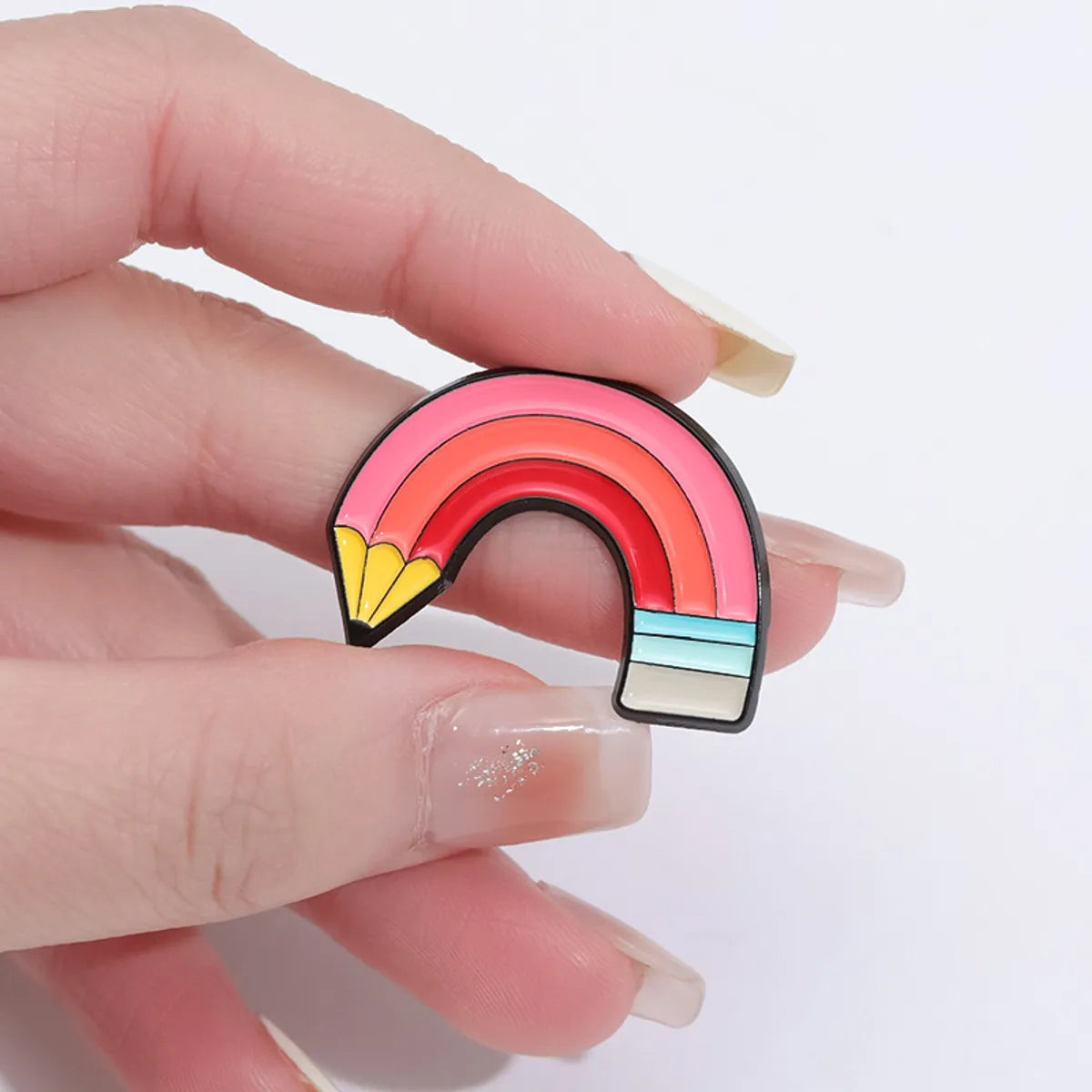 Cartoon Style Cute Cowboy Style Animal Rainbow Alloy Stamping Stoving Varnish Plating Unisex Brooches