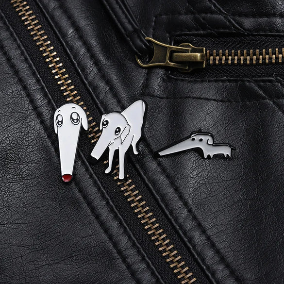 Cartoon Style Cute Cowboy Style Dog Alloy Stamping Stoving Varnish Plating Unisex Brooches