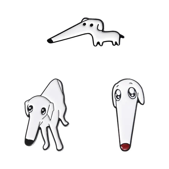 Cartoon Style Cute Cowboy Style Dog Alloy Stamping Stoving Varnish Plating Unisex Brooches