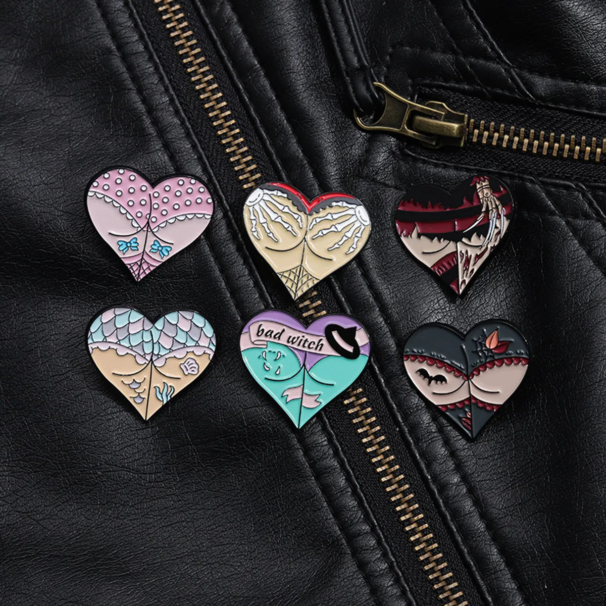 Cartoon Style Cute Cowboy Style Letter Heart Shape Alloy Stamping Stoving Varnish Women'S Brooches