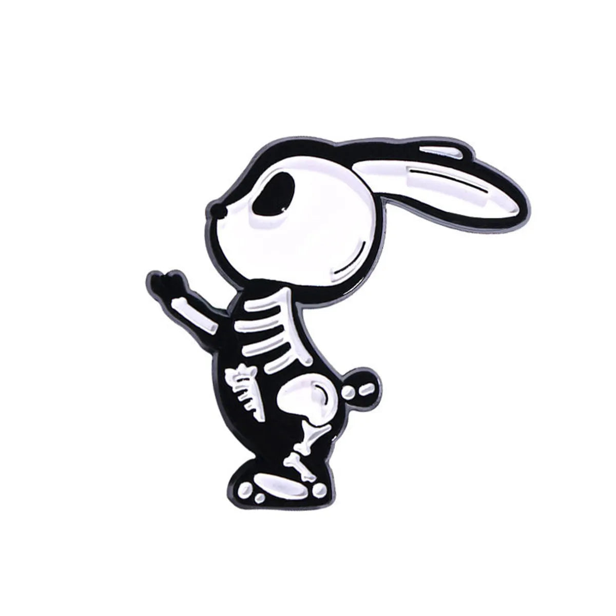 Cartoon Style Cute Cowboy Style Rabbit Animal Dinosaur Alloy Stamping Stoving Varnish Plating Unisex Badge Brooches