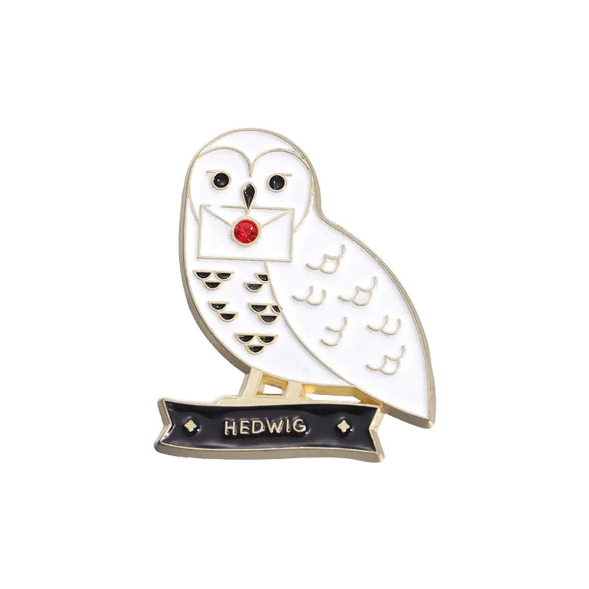 Cartoon Style Cute Cowboy Style Trophy Letter Owl Alloy Stamping Stoving Varnish Plating Unisex Badge Brooches Collar Pin