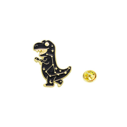 Cartoon Style Cute Dinosaur Alloy Enamel Stoving Varnish Kid'S Brooches