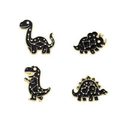 Cartoon Style Cute Dinosaur Alloy Enamel Stoving Varnish Kid'S Brooches