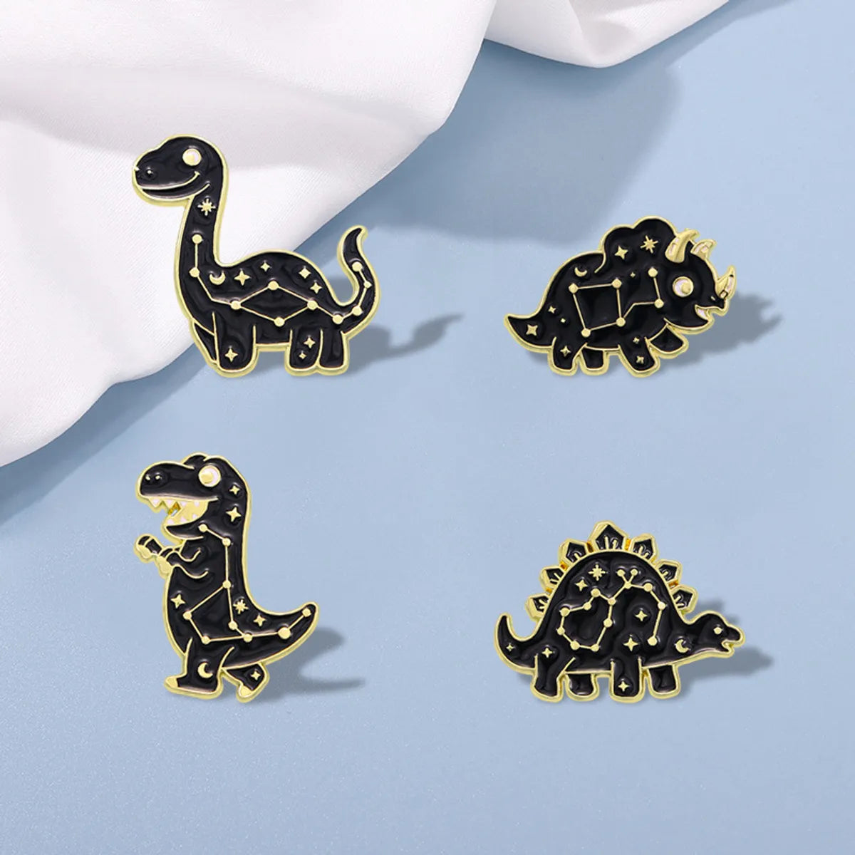 Cartoon Style Cute Dinosaur Alloy Enamel Stoving Varnish Kid'S Brooches