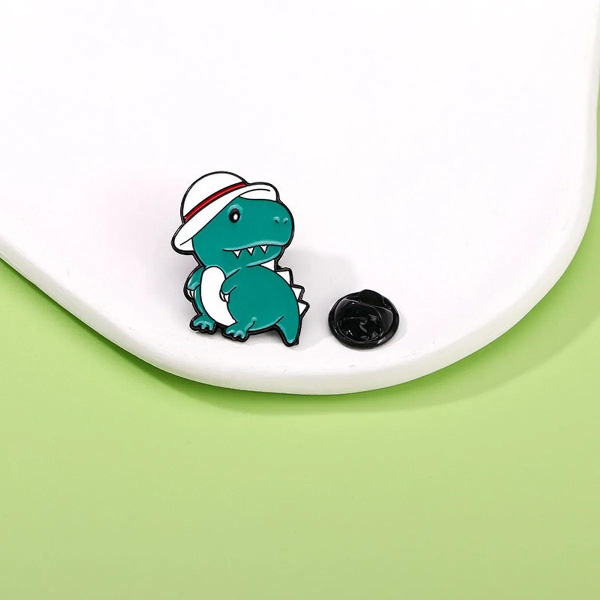 Cartoon Style Cute Dinosaur Alloy Printing Women'S Brooches