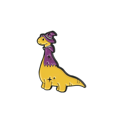 Cartoon Style Cute Dinosaur Alloy Stoving Varnish Women'S Brooches