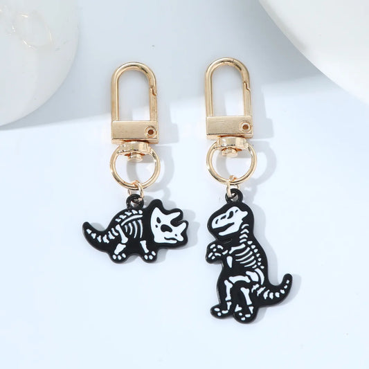 Cartoon Style Cute Dinosaur Metal Zinc Alloy Bag Pendant Keychain