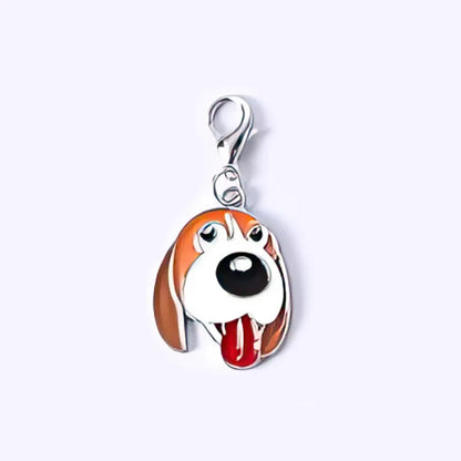 Cartoon Style Cute Dog Metal Unisex Bag Pendant Keychain