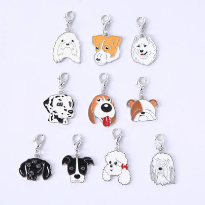 Cartoon Style Cute Dog Metal Unisex Bag Pendant Keychain