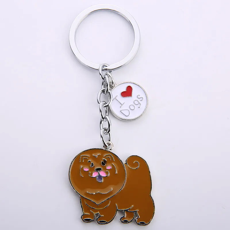 Cartoon Style Cute Dog Paw Print Zinc Alloy Bag Pendant Keychain