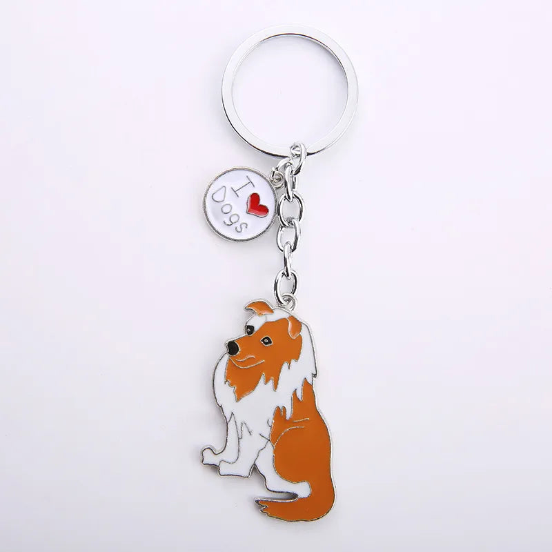 Cartoon Style Cute Dog Paw Print Zinc Alloy Bag Pendant Keychain