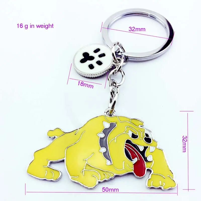 Cartoon Style Cute Dog Paw Print Zinc Alloy Bag Pendant Keychain