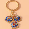 Cartoon Style Cute Elephant Alloy Inlay Rhinestones Bag Pendant Keychain