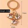 Cartoon Style Cute Elephant Alloy Inlay Rhinestones Bag Pendant Keychain