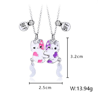 Cartoon Style Cute Flamingo  Cat Alloy Girl'S Pendant Necklace