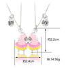 Cartoon Style Cute Flamingo  Cat Alloy Girl'S Pendant Necklace