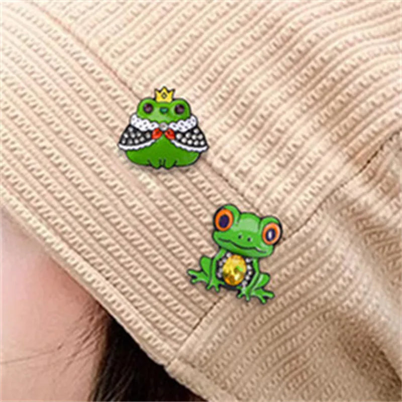 Cartoon Style Cute Frog Alloy Unisex Brooches