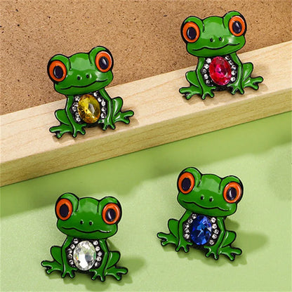 Cartoon Style Cute Frog Alloy Unisex Brooches