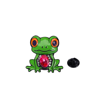 Cartoon Style Cute Frog Alloy Unisex Brooches