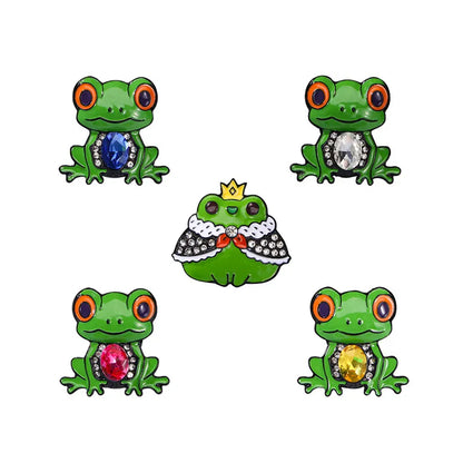 Cartoon Style Cute Frog Alloy Unisex Brooches