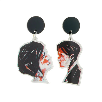 Cartoon Style Cute Human Arylic Printing Women's Drop Earrings