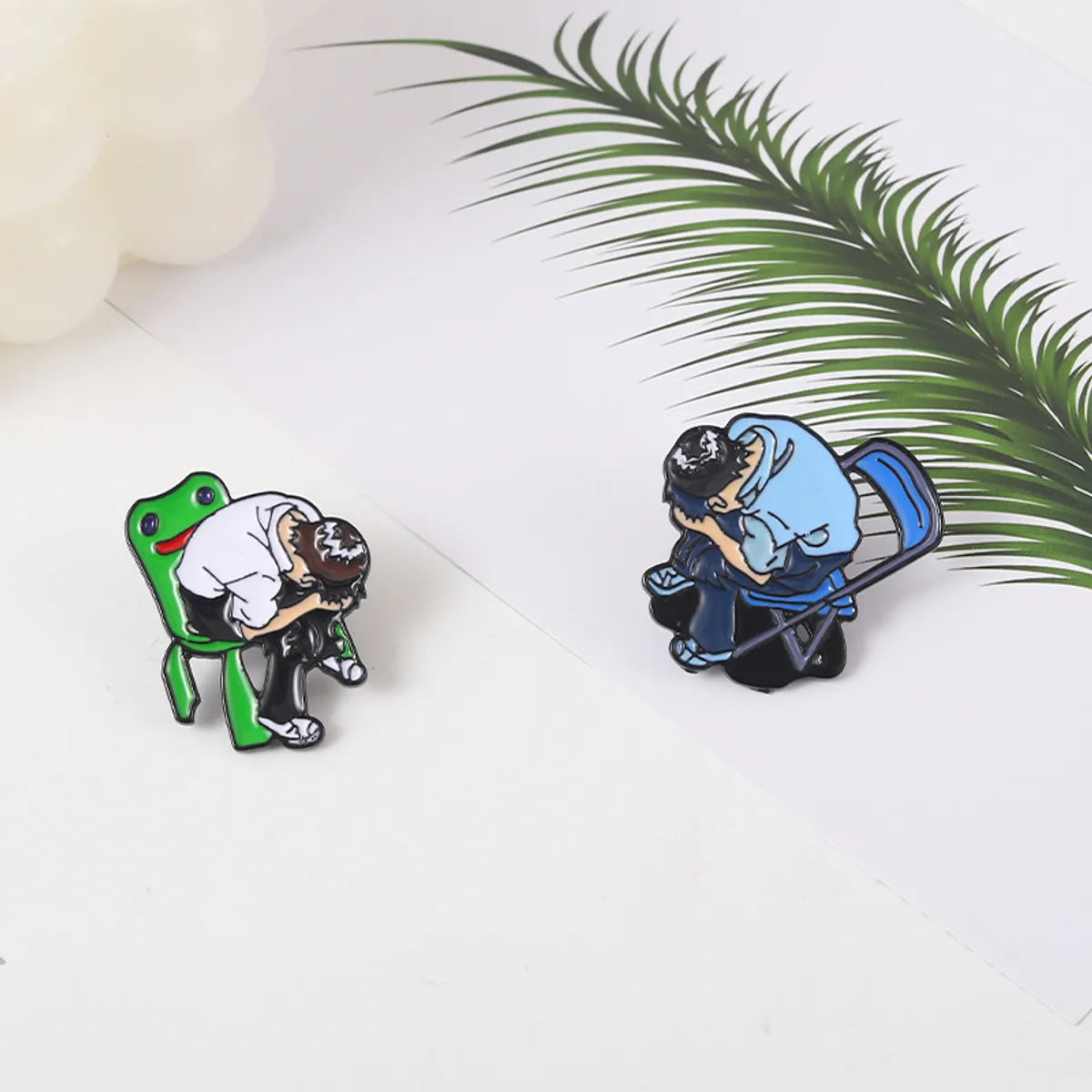 Cartoon Style Cute Human Frog Alloy Stoving Varnish Plating Unisex Brooches