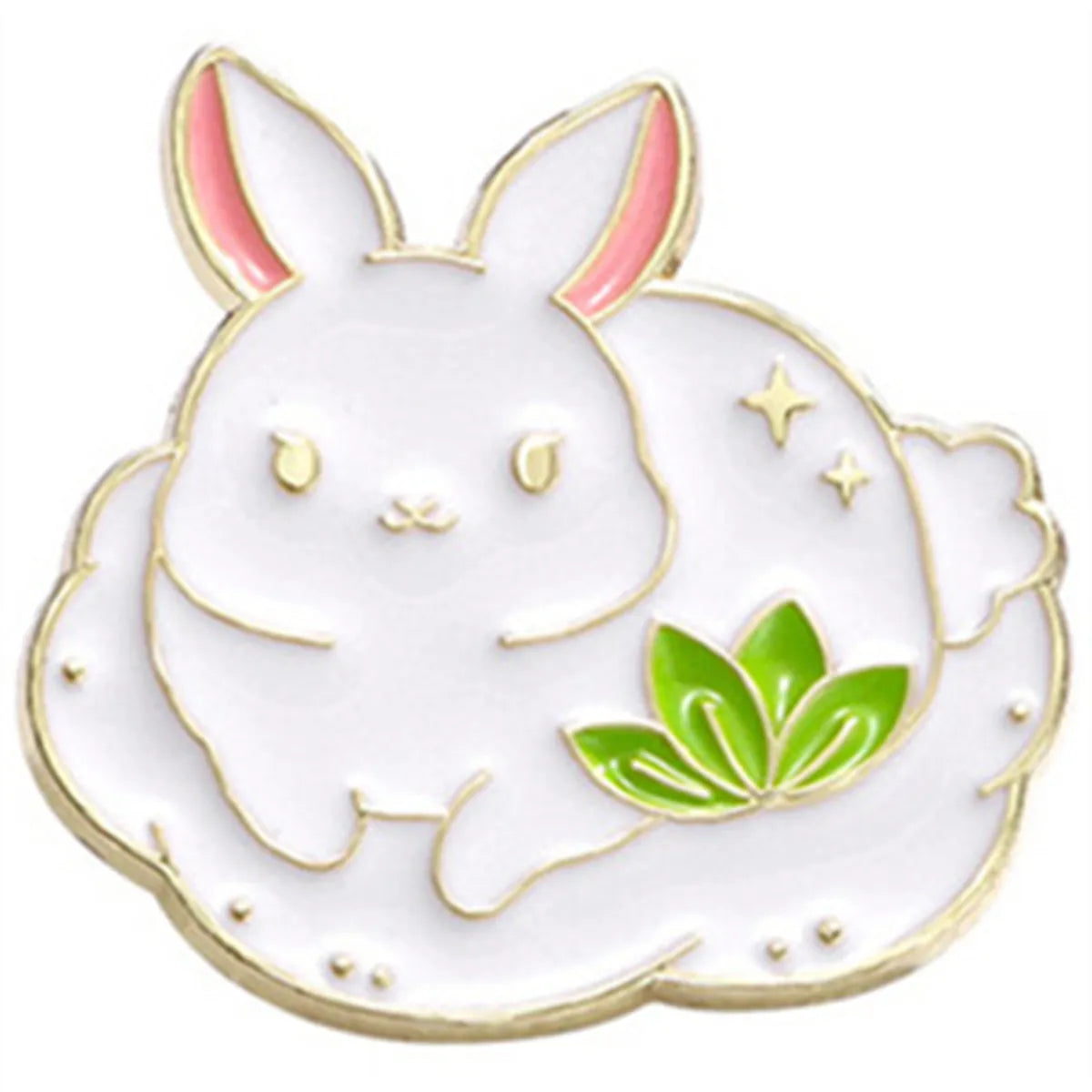 Cartoon Style Cute Rabbit Animal Panda Alloy Stamping Stoving Varnish Plating Unisex Brooches Collar Pin