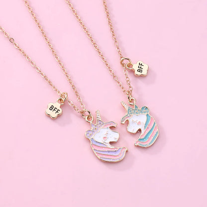 Cartoon Style Cute Romantic  Alloy Handmade Plating Kid'S Pendant Necklace