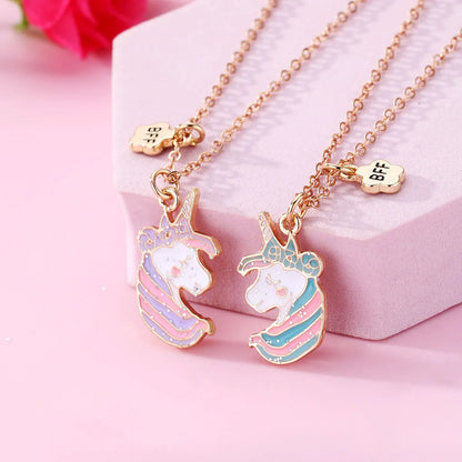 Cartoon Style Cute Romantic  Alloy Handmade Plating Kid'S Pendant Necklace