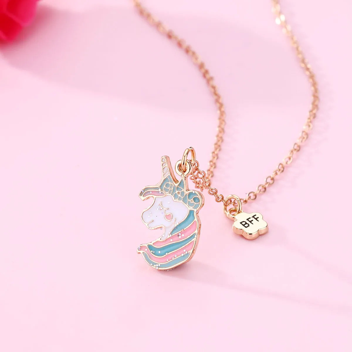 Cartoon Style Cute Romantic  Alloy Handmade Plating Kid'S Pendant Necklace