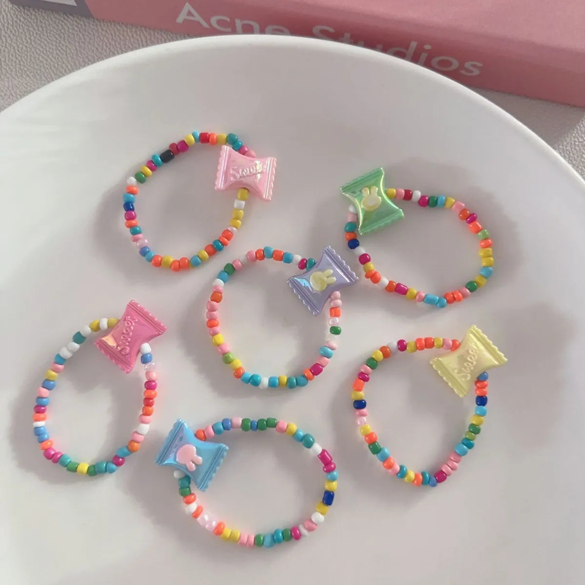 Cartoon Style Cute Star Flower Butterfly Plastic Wholesale Bracelets