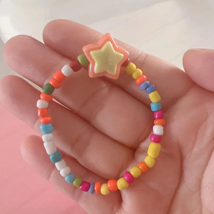 Cartoon Style Cute Star Flower Butterfly Plastic Wholesale Bracelets