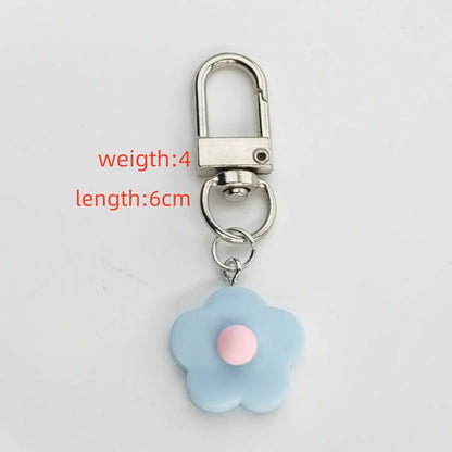 Cartoon Style Cute Sweet Flower Alloy Bag Pendant Keychain