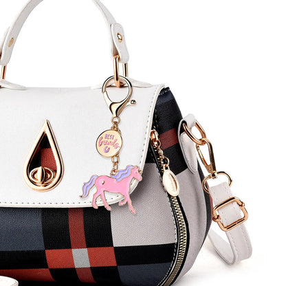 Cartoon Style Cute Sweet  Alloy Enamel K Gold Plated Bag Pendant Keychain