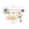 Cartoon Style Devil'S Eye Alloy Inlay Rhinestones Women'S Brooches