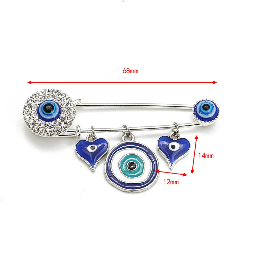 Cartoon Style Devil'S Eye Alloy Inlay Rhinestones Women'S Brooches